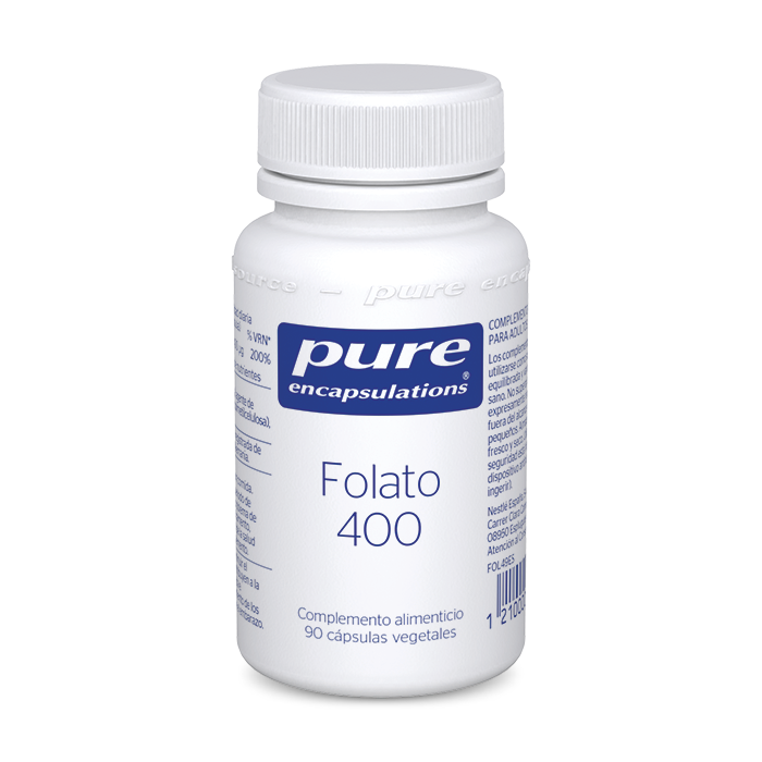 Complemento alimenticio Folato 400 90 cápsulas Pure Encapsulations.